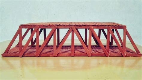 Building Truss Bridge Using Popsicle Sticks Vlog1 Youtube