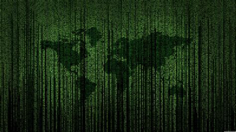 Green Matrix Code World Map Uhd 8k Wallpaper Pixelz