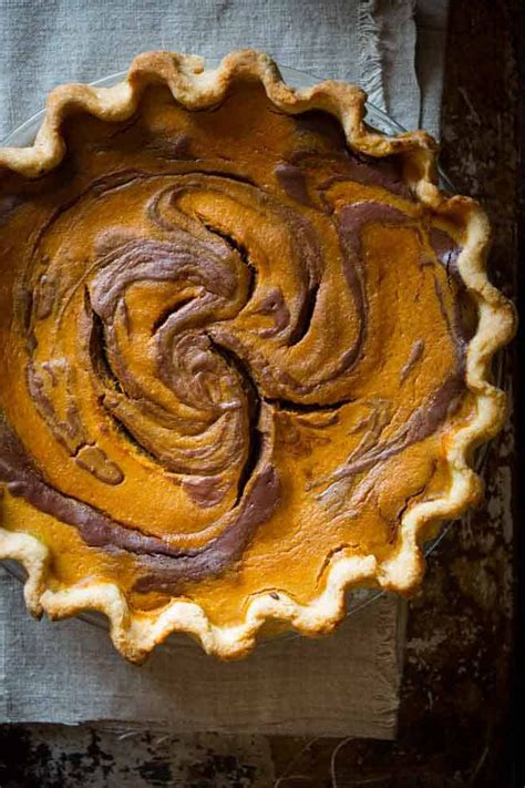 Chocolate Swirl Pumpkin Pie Healthy Seasonal Recipes Unique Pumpkin