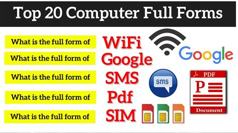 20 Most Commonly Used Computer Full Form Computer Full Form