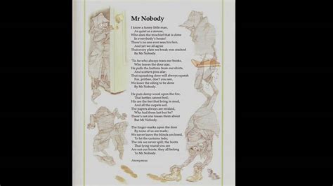 Mr Nobody Dramatized Poem For Children Youtube