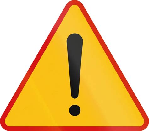 Blank Danger And Hazard Triangle Warning Sign Isolated Macro — Stock