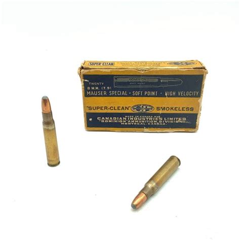 Dominion 8mm Mauser Sp Ammunition 20 Rounds