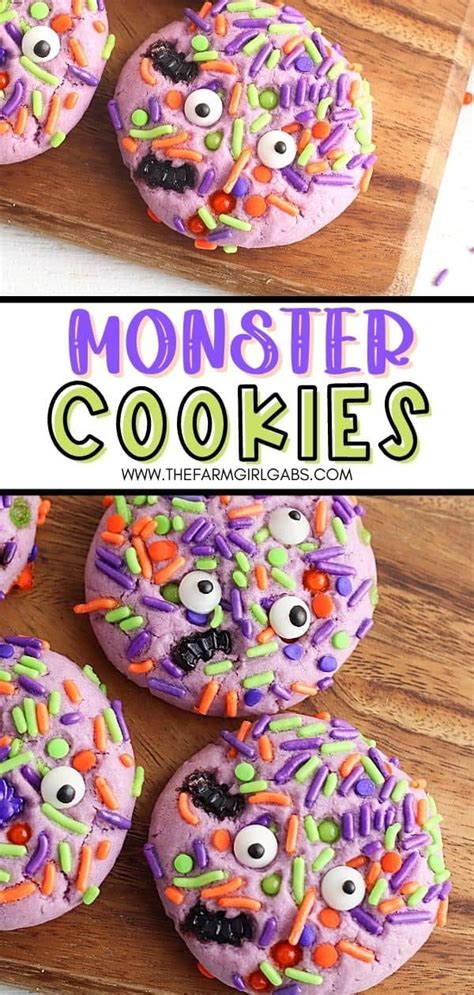 Halloween Monster Cookies Recipe Easy Halloween Cookies Halloween