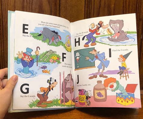 Vintage Volume 1 Walt Disney Alphabet A Z Childrens Book Etsy