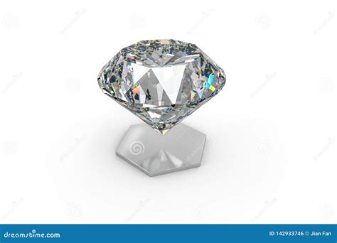 Luxury Diamond Gem 3d Rendering Stock Illustration Illustration Of