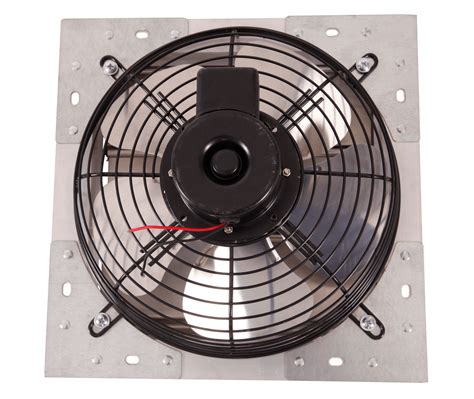 Shutter Mounted Wall Exhaust Fan 10 Inch W 9 Cord And Plug 650 Cfm Var