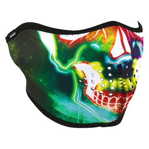 Zanheadgear Wnfm098h Neoprene Neon Skull Half Face Mask