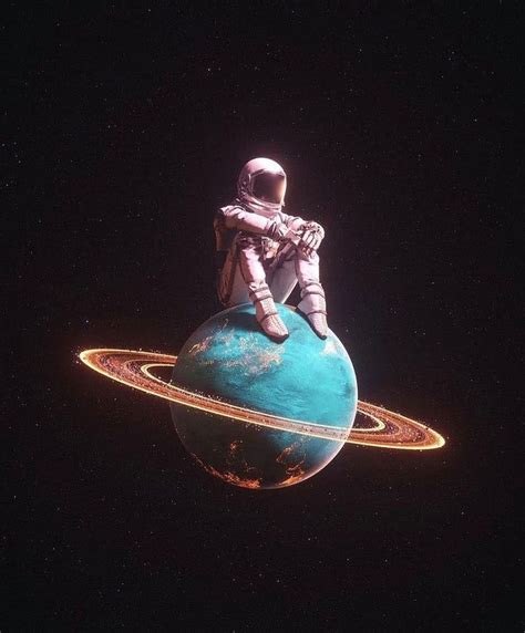 Lonely Astronaut In 2021 Art Astronaut Art Galaxy Artwork