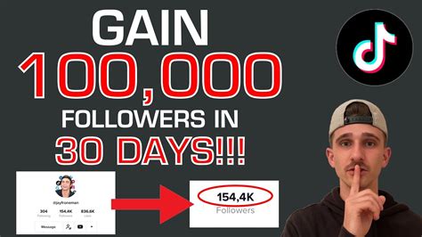 How To Gain 100k Followers On Tiktok In 30 Days 2021 Youtube