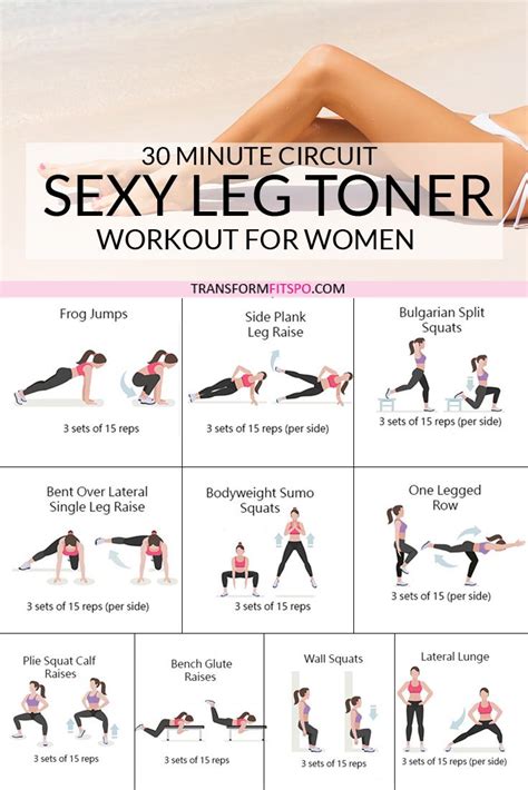 Here Are The Secrets For Sexy Leg Toner Lower Body Circuit This Killer 30 Minute Lower Body