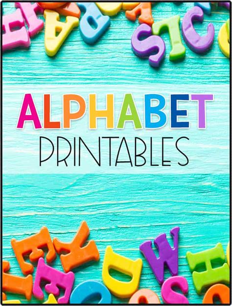 Alphabet Preschool Printables