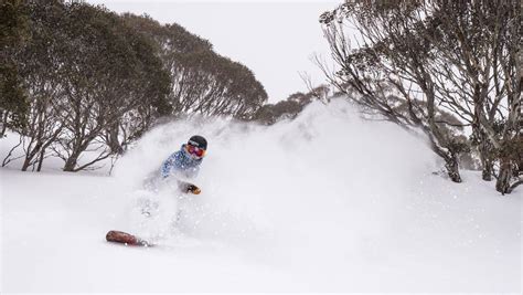 Snow Around Mount Ainslie As Cold Front Passes Over Canberra The