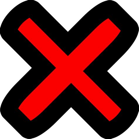 Download Cross Error Wrong Royalty Free Vector Graphic Pixabay