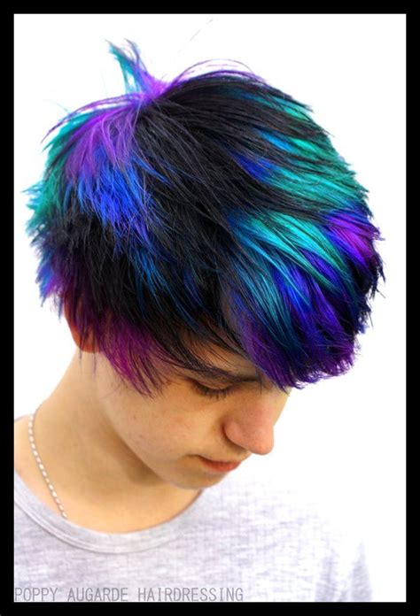 Young boys won't appreciate it because of the long bangs that get into the eyes while on a teenager long dyed hair looks especially impressive if you choose the right shades. Pin by Heather H. on Dyed Hair | Dyed hair men, Best hair ...