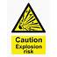 Hazard Sign  Caution Explosion Risk Products Traconed