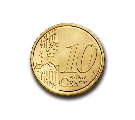 Royalty Free Photo Gold Colored 10 Euro Cent Coin Pickpik