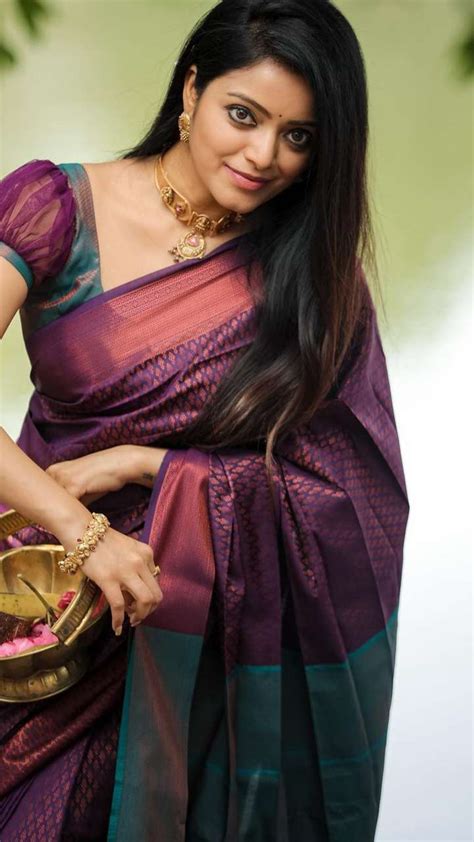 janani iyer traditional saree looks south indian actress