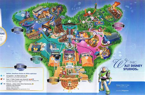 Plan Of The Walt Disney Studio To Disneyland Paris