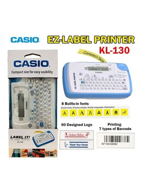 Jual Casio Kl 130 Label Printer Original Casio Mesin Label Printer Di