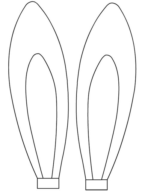 Beginning at the bottom of the bunny shape where the straight line is, cut out the silhouette shape from the cardstock. Desenho de Orelhas de coelho para colorir - Tudodesenhos