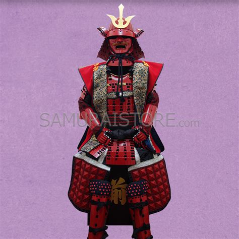 L004 Red Iyozane Samurai Armor Samurai Store
