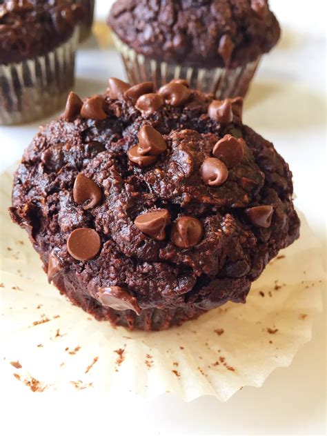 Healthy Double Chocolate Zucchini Muffins The Dish On Healthy
