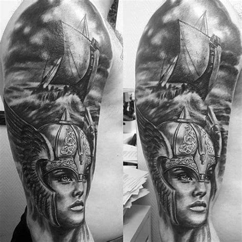 60 Valkyrie Tattoo Designs For Men Norse Mythology Ink Ideas