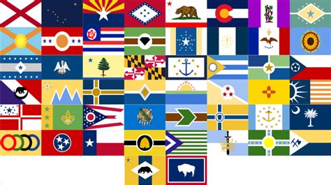 I Redesigned Most Of The Us State Flags This Is My First Post On