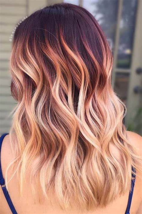 Red hair can make some outfits really shine, blues and greens look so much better. 35 Cute Summer Hair Color Ideas to Try in 2019 - FeminaTalk