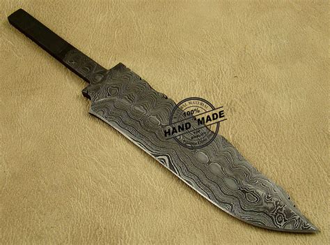 Damascus Skinner Blank Blade Knife Custom Handmade Damascus Steel