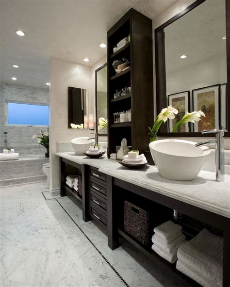 It has two cabinets that can be pulled out. 24+ Double Bathroom Vanity Ideas | Bathroom Designs ...
