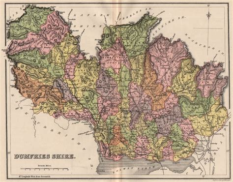 Argyllshire Antique County Map Parishes Inverary Scotland Lizars 1885
