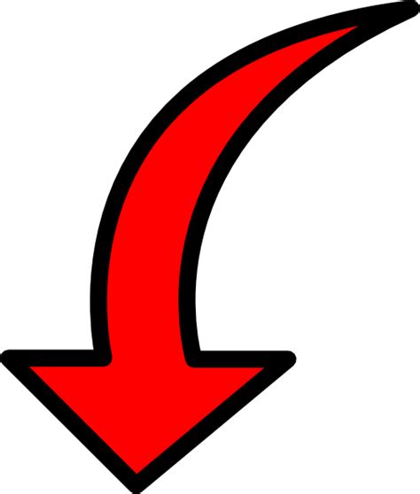 Arrow Clip Art Swoosh Curved Red Arrow Png Red Curved Arrow Png Sexiz Pix
