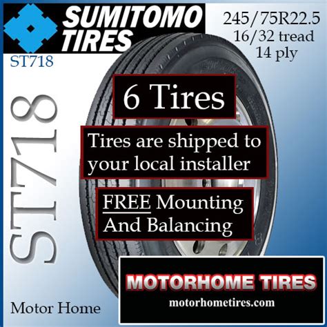 24575r225 Sumitomo St718set Of 6free On Site Mobile Installation