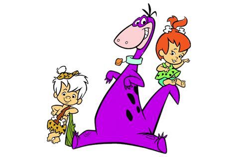 The Flintstones Dino With Bam Bam And Pebbles Flintstones Flintstone