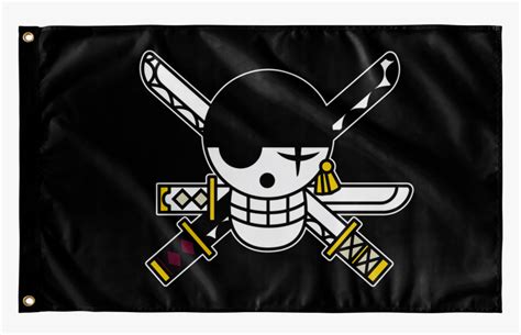 Flags Wall Flag One Piece Zoro Jolly Roger HD Png Download Kindpng