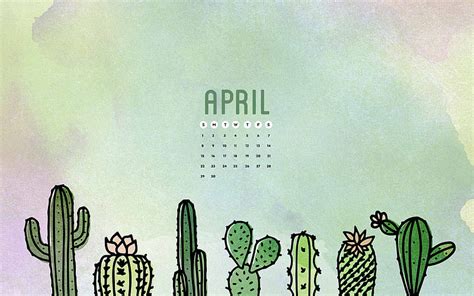 Cute Cactus April Aesthetic Hd Wallpaper Peakpx