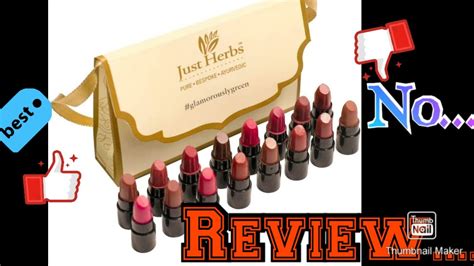 Just Herbs Lipstick Micro Mini Trial Kit Pack Review Just Herbs