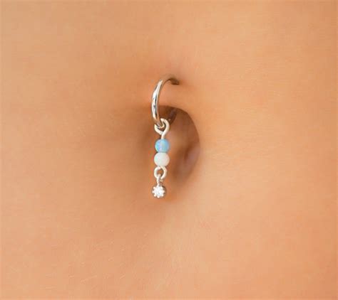 SALE Clip On Belly Button Ring Fake Belly Rings Fake Etsy