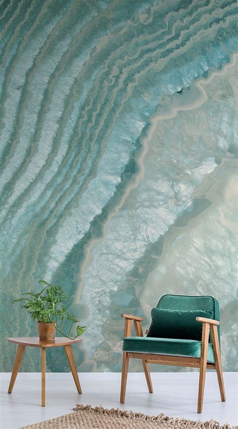 Poster Murale Celeste Agate Crystal Modern Wallpaper Designs Modern
