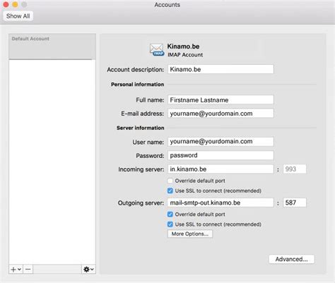Setting Up Your E Mail Account In Outlook 2011 For Mac