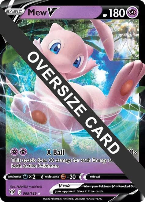 Mew V 069189 Jumbo Cards Pokemon