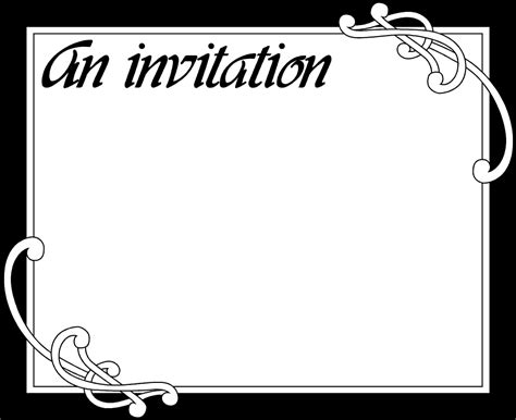 Blank Invitation Templates Free Printable