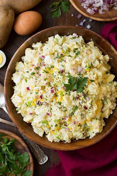 Perfect to go with any party table alongside all nope, this is the potato salad from my childhood. Classic Creamy Potato Salad - Cooking Classy