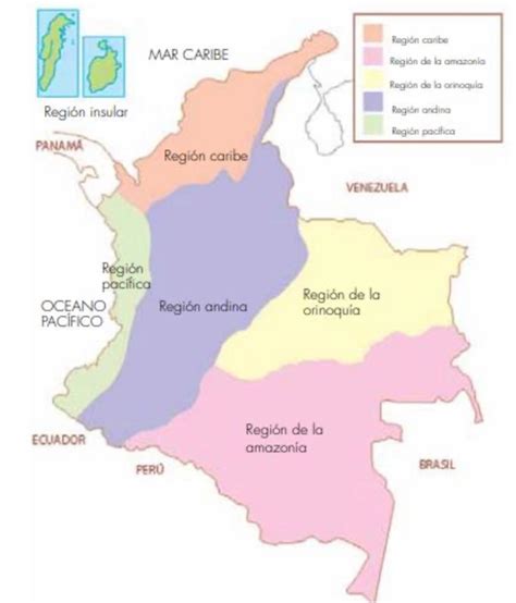 G Hnen Predigen Im Ruhestand Mapa De Las Regiones Naturales De Colombia