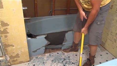 It just takes a little time and effort… BathTub Demo - Cast Iron Bathtub Removal - YouTube