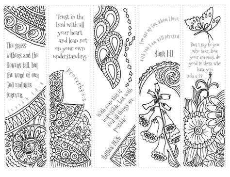 Bible Verse Coloring Bookmarks Printable Free Coloring Pages