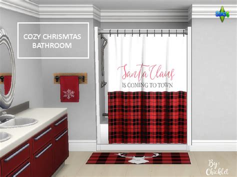 Cozy Christmas Bathroom By Chicklet453681 At Tsr Sims 4 Updates