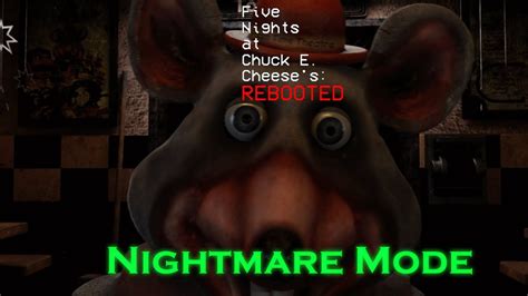 Five Night At Chuck E Cheeses Rebooted Nightmare Mode Complete Youtube